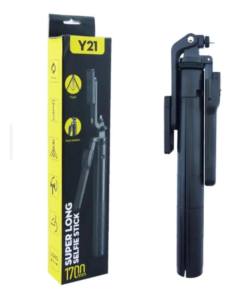 TRIPODE SELFIE STICK EXTENSIBLE 170 CM CON CONTROL REMOTO - 2