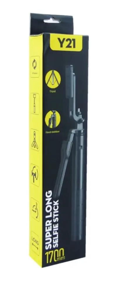 TRIPODE SELFIE STICK EXTENSIBLE 170 CM CON CONTROL REMOTO - 3