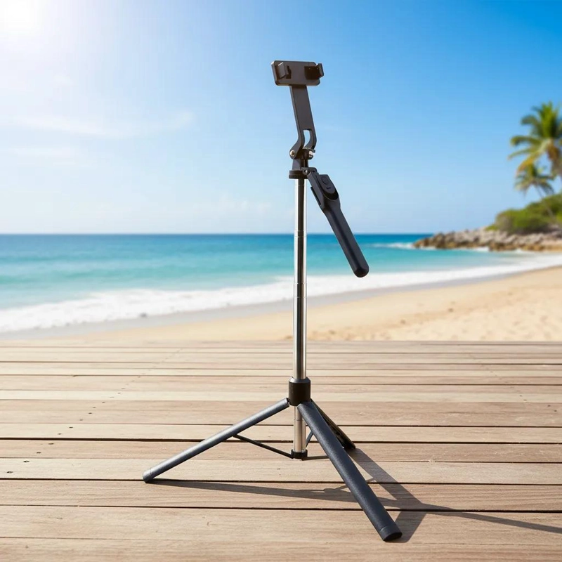 TRIPODE SELFIE STICK EXTENSIBLE 170 CM CON CONTROL REMOTO - 4