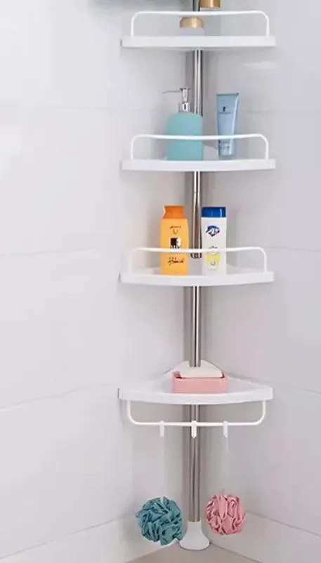 ORGANIZADOR ESQUINERO DUCHA BAÑO MULTIUSO 4 ESTANTES - 3
