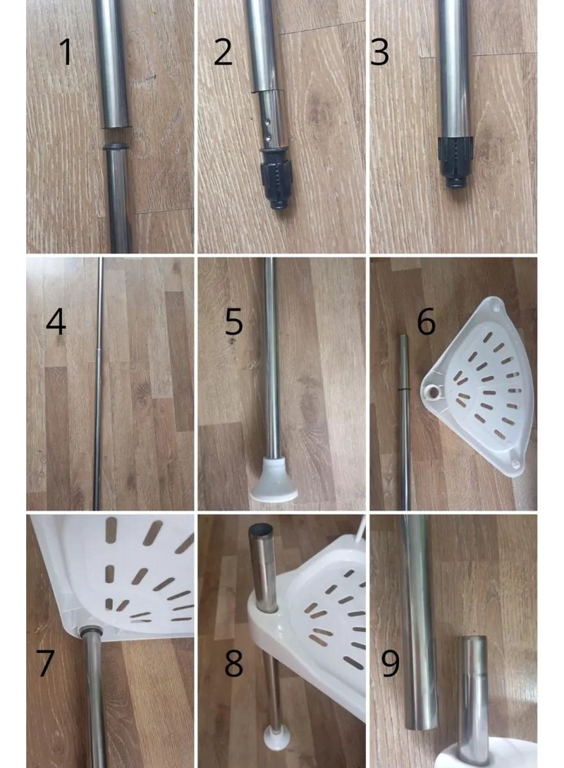 ORGANIZADOR ESQUINERO DUCHA BAÑO MULTIUSO 4 ESTANTES - 5