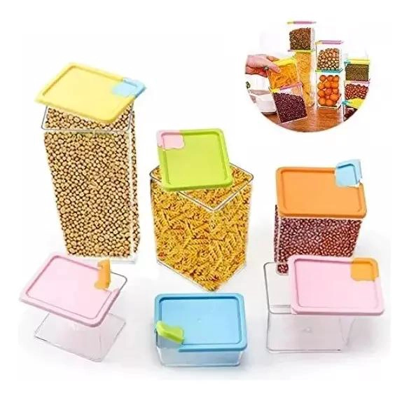 SET DE 6 RECIPIENTES ORGANIZADORES PARA ALIMENTOS - 2