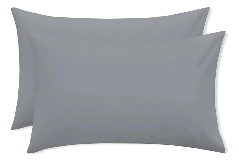 FUNDAS DE ALMOHADA MODERNAS 76X51CM PACK 2 UNIDADES GRIS - 1