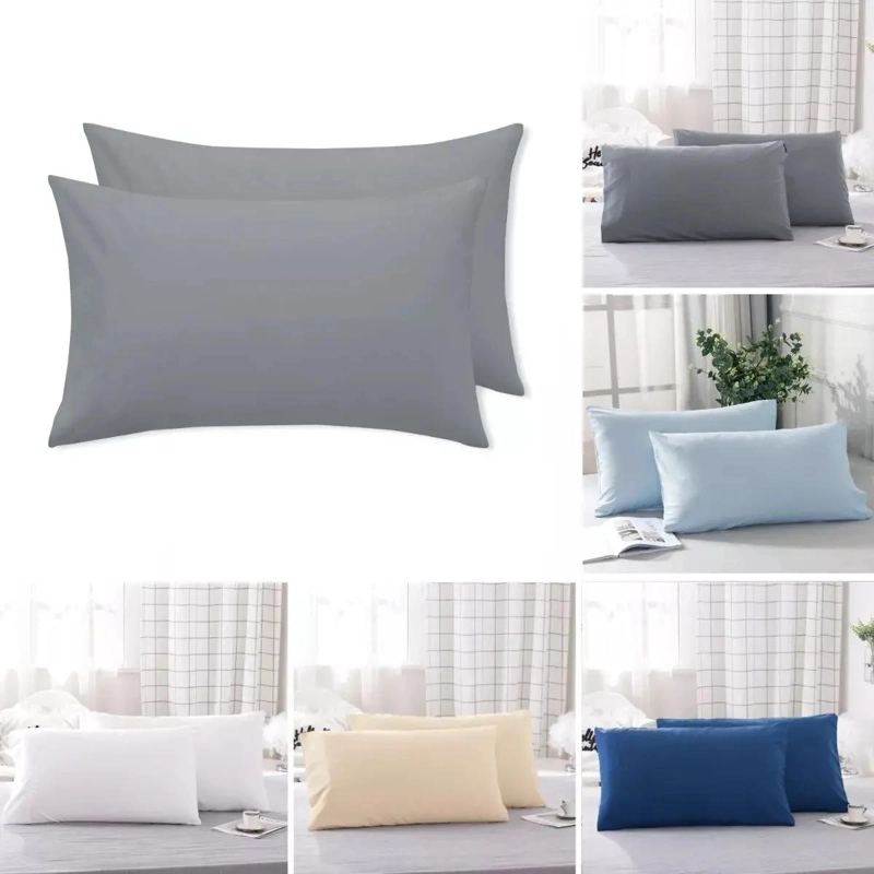 FUNDAS DE ALMOHADA MODERNAS 76X51CM PACK 2 UNIDADES GRIS - 2