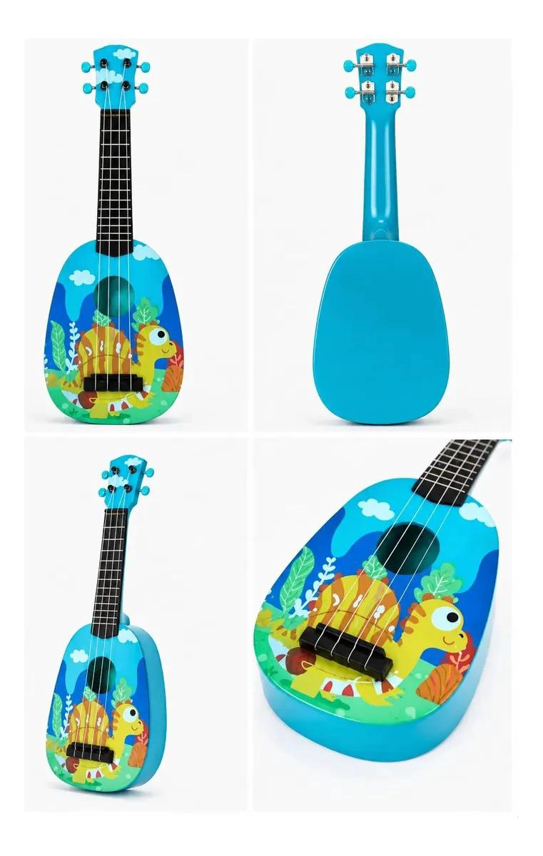 GUITARRA INFANTIL DINOSAURIO CREATIVA PARA NIÑOS - 3