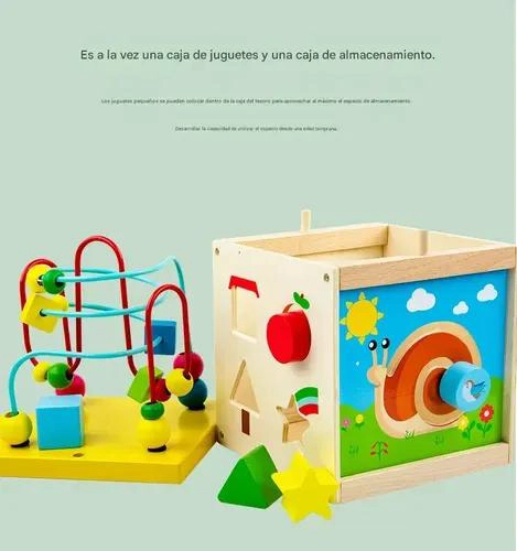 CAJA MONTESSORI MULTICOLOR 5 EN 1 PARA NIÑOS - 2