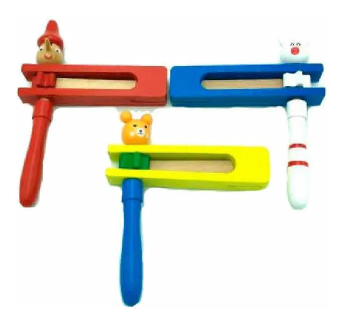 PACK DE 6 JUGUETES MUSICALES DE MADERA PARA NIÑOS - 6