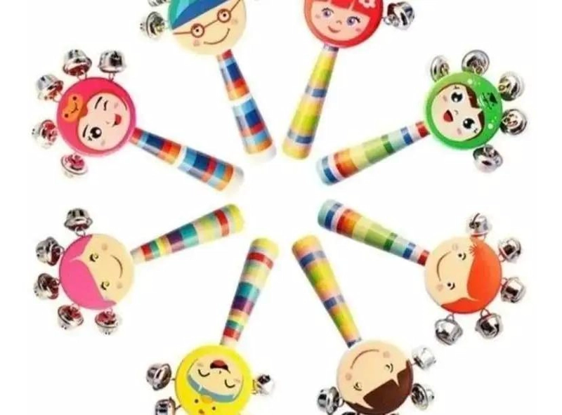 PACK DE 6 JUGUETES MUSICALES DE MADERA PARA NIÑOS - 8