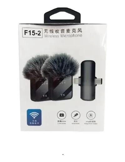 MICROFONO INALAMBRICO DUAL F15-2 PARA GRABACIONES DE AUDIO - 8