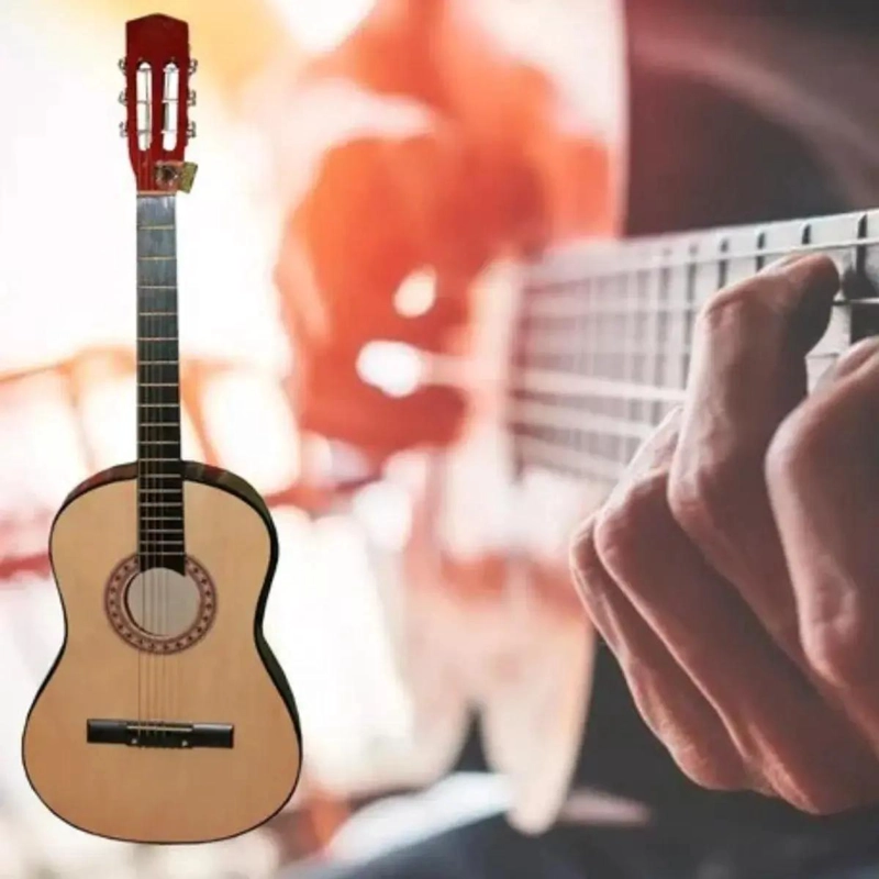 GUITARRA DE MADERA CLASICA PARA NIÑOS DE 64 CM - 2