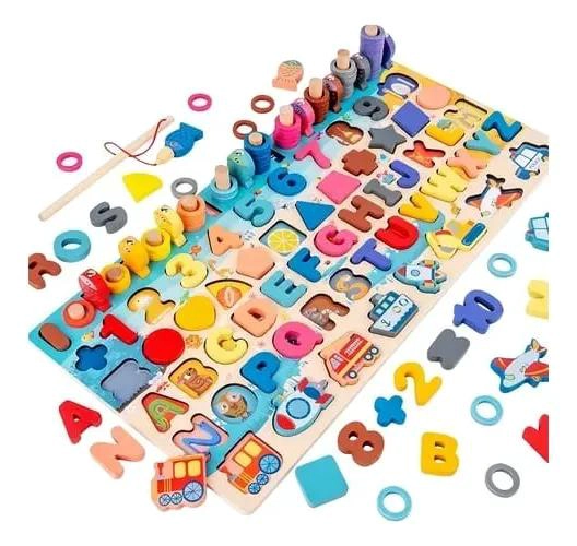 TABLERO MONTESSORI 7 EN 1 PARA EL DESARROLLO INFANTIL - 1