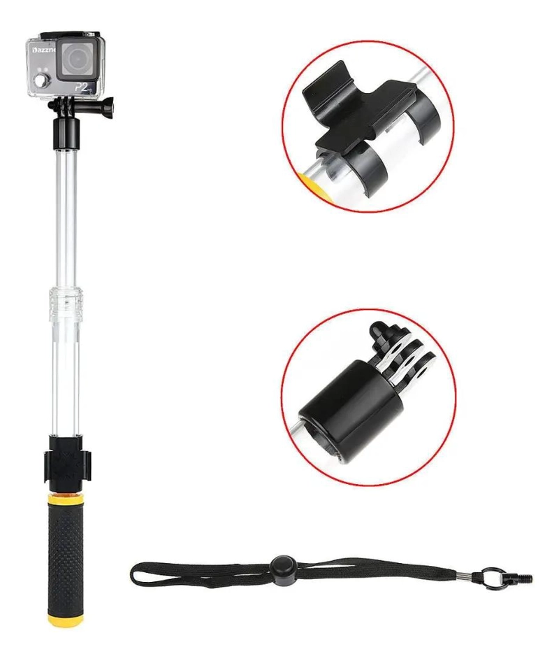 BASTON FLOTADOR DE 60CM PARA CAMARAS DEPORTIVAS ACUATICAS - 2