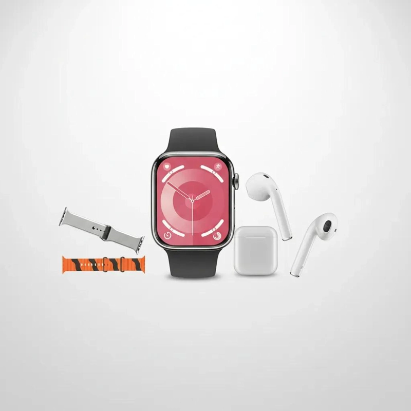 SMARTWATCH MODERNO CON AUDIFONOS INALAMBRICOS Y CORREAS INTERCAMBIABLES - 4