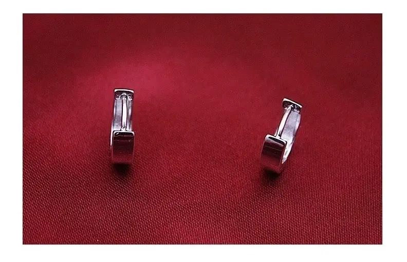 AROS DE ARGOLLA BAÑADOS EN PLATA 925 CON CAJITA DE REGALO - 4