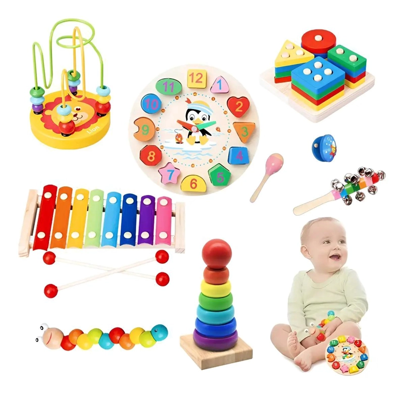 CONJUNTO DE JUGUETES DE ESTIMULACION TEMPRANA PARA NIÑOS - 1