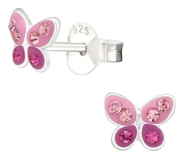 AROS DE MARIPOSA EN PLATA 925 PARA PERFORACIONES MULTIPLES - 2