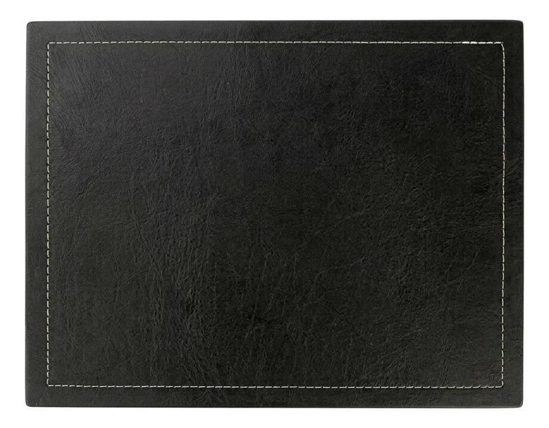 SET DE 6 INDIVIDUALES CLASICOS COLOR NEGRO 30X40 CM - 2
