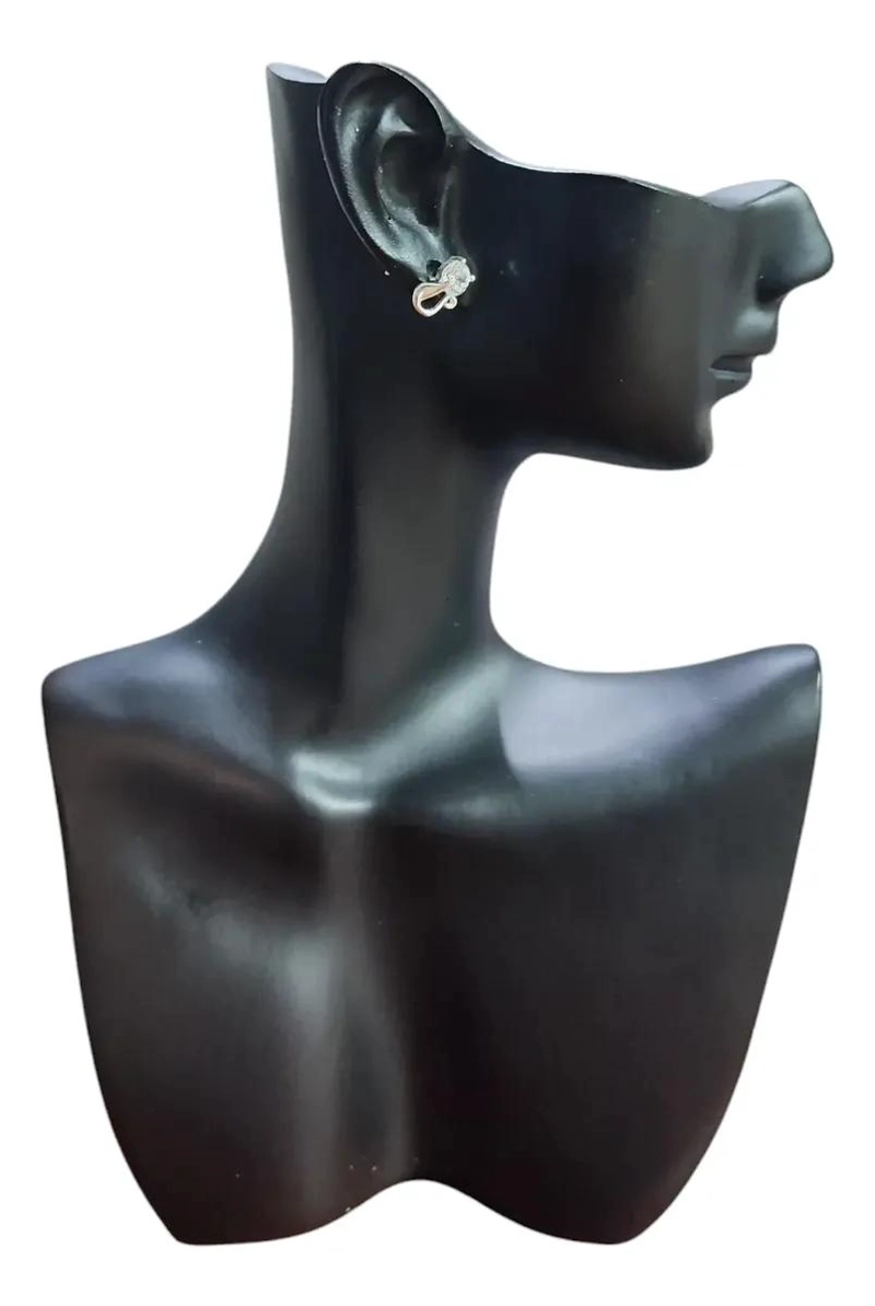 AROS DE PLATA 925 EN FORMA DE MANZANA CON CIRCONES - 2