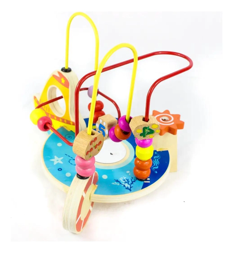 LABERINTO INTERACTIVO DE MADERA PARA DESARROLLO INFANTIL - 1