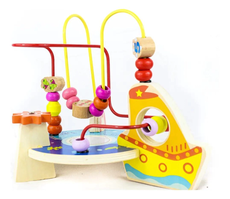 LABERINTO INTERACTIVO DE MADERA PARA DESARROLLO INFANTIL - 2