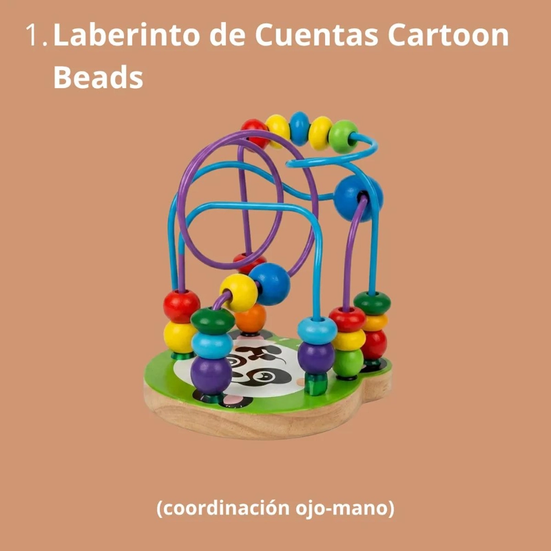SET DE 4 JUGUETES DIDACTICOS DE MADERA PARA APRENDER JUGANDO - 2