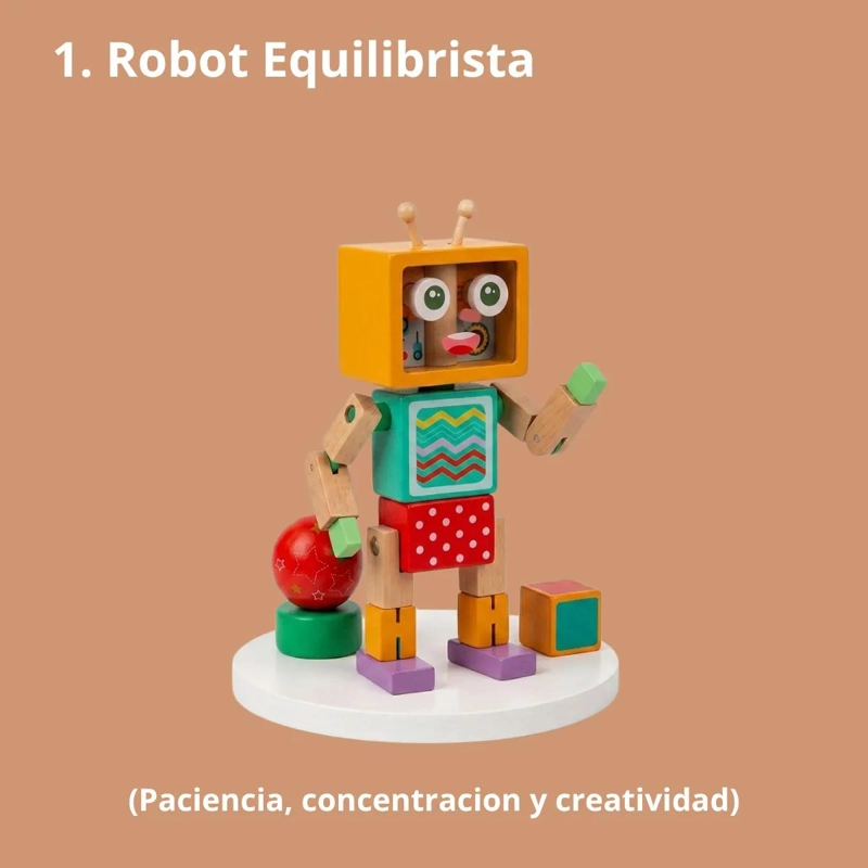 SET DE 4 JUGUETES DIDACTICOS DE MADERA PARA APRENDER JUGANDO - 3