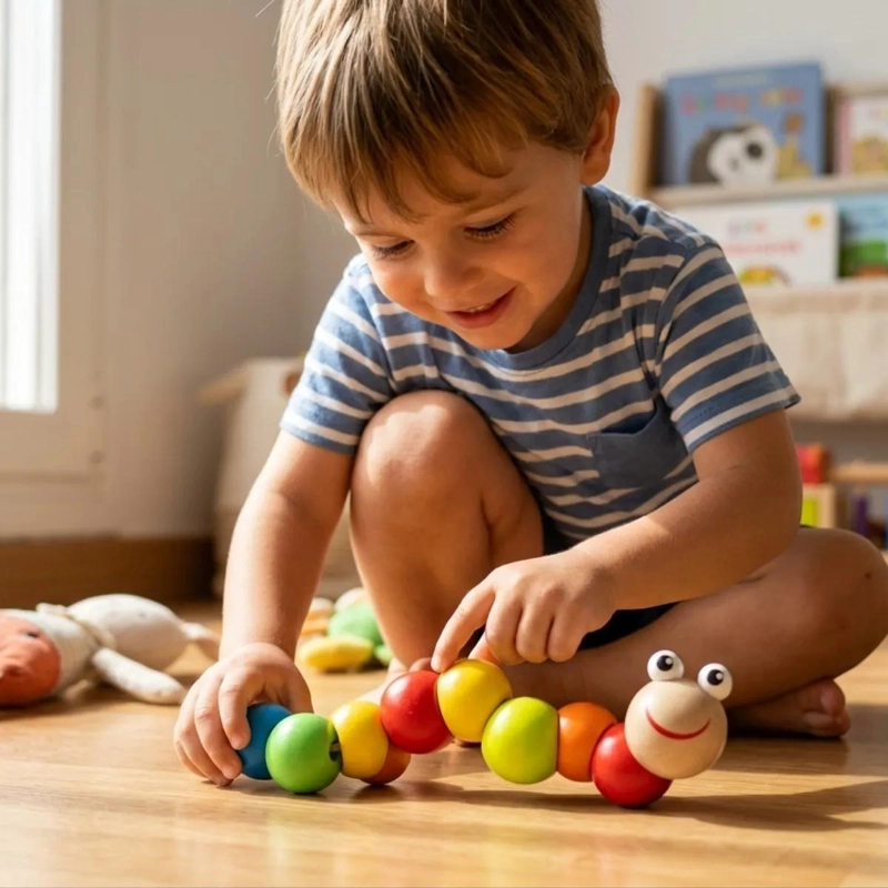 SET DE 4 JUGUETES DIDACTICOS DE MADERA PARA APRENDER JUGANDO - 6