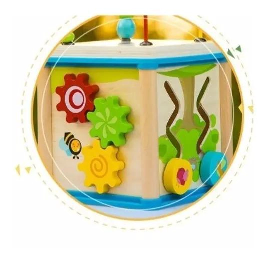 CUBO ENCAJE DIDACTICO DE MADERA PARA NIÑOS DE 1 A 3 AÑOS - 4