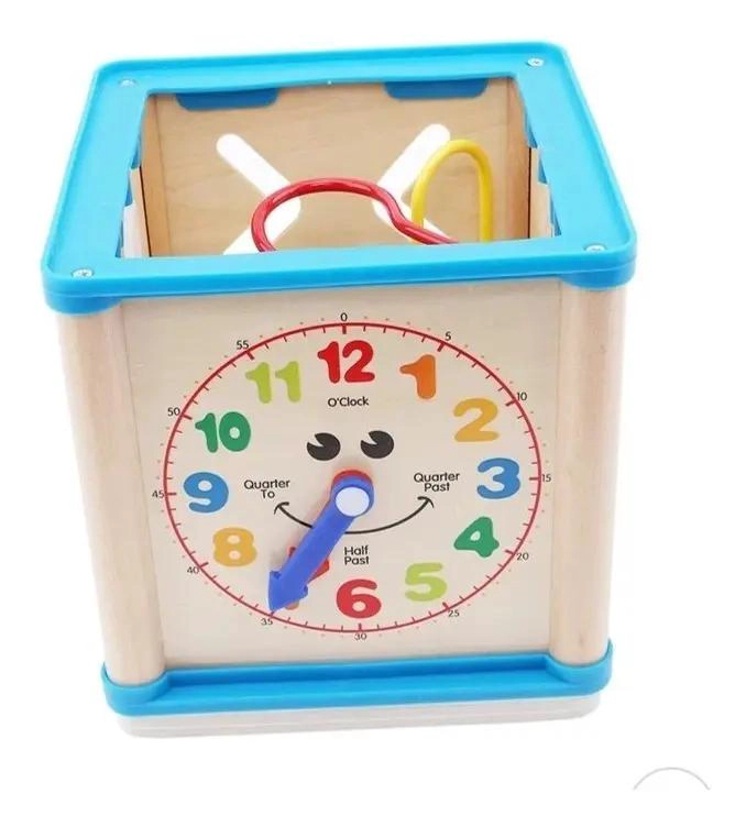 CUBO ENCAJE DIDACTICO DE MADERA PARA NIÑOS DE 1 A 3 AÑOS - 6