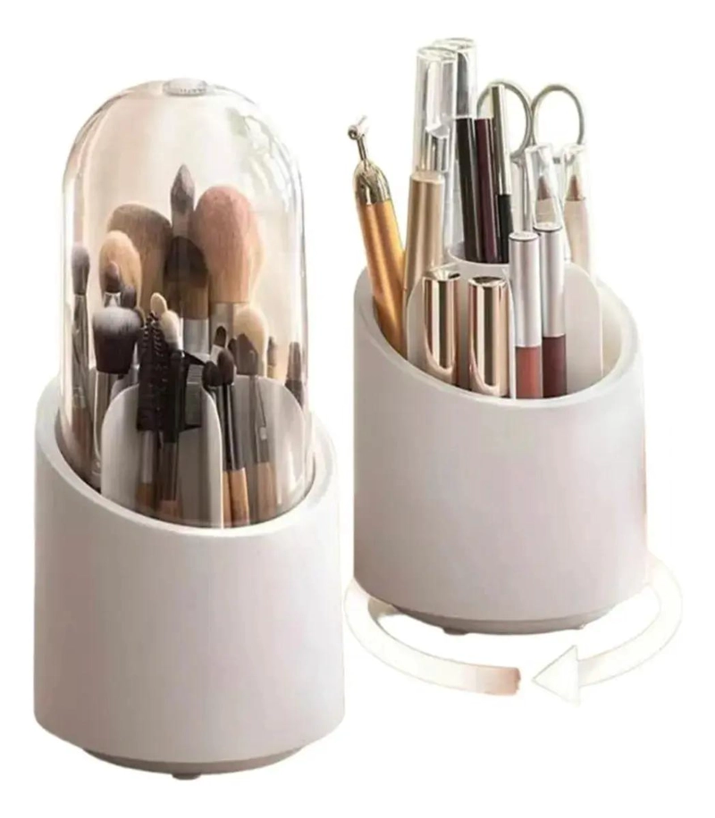 ORGANIZADOR GIRATORIO PARA BROCHAS Y COSME TICOS CON COMPARTIMENTOS - 4