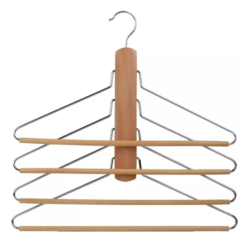 COLGADOR DE PANTALONES Y ROPA 4 EN 1 PARA ARMARIO - 1