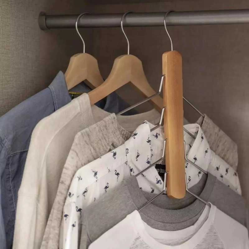 COLGADOR DE PANTALONES Y ROPA 4 EN 1 PARA ARMARIO - 5