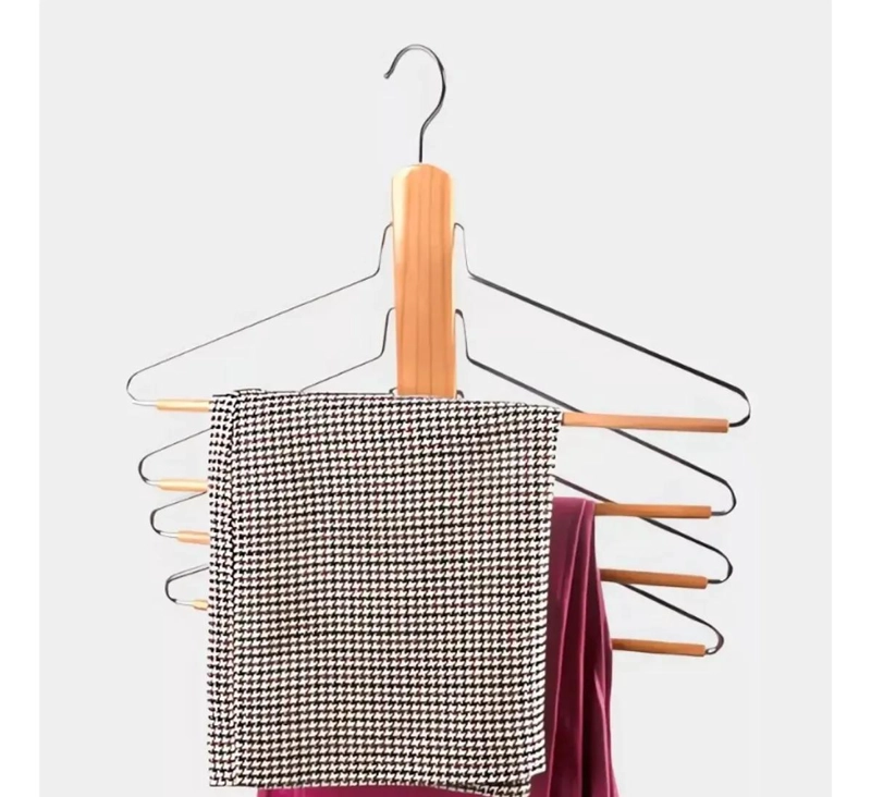 COLGADOR DE PANTALONES Y ROPA 4 EN 1 PARA ARMARIO - 6