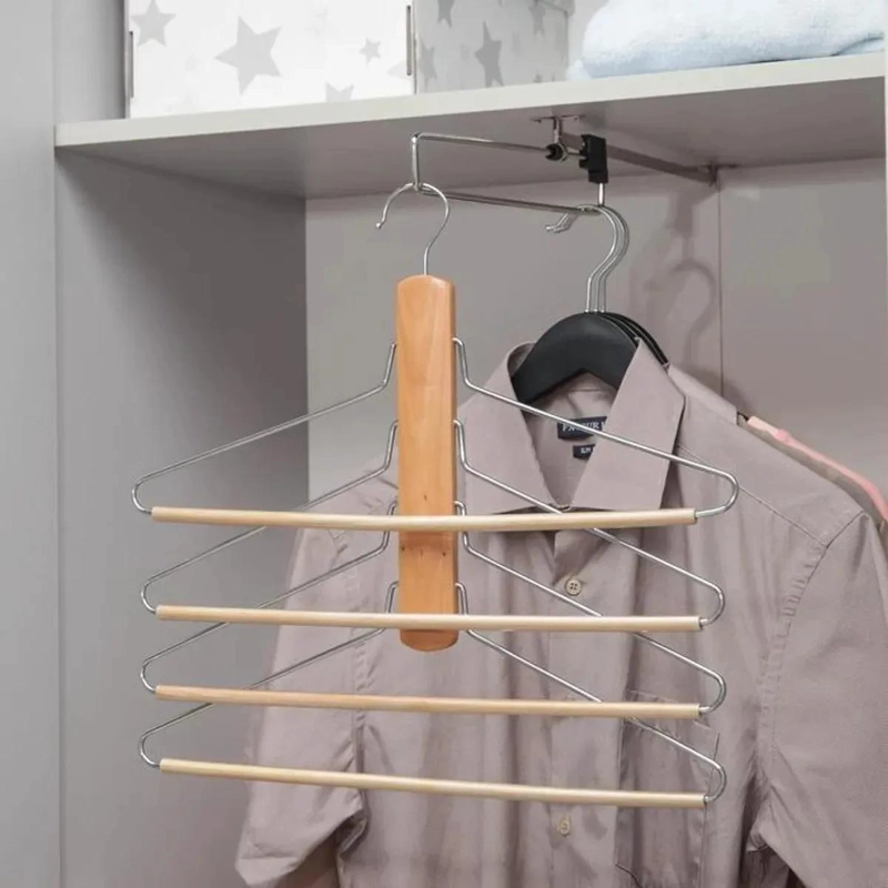 COLGADOR DE PANTALONES Y ROPA 4 EN 1 PARA ARMARIO - 7
