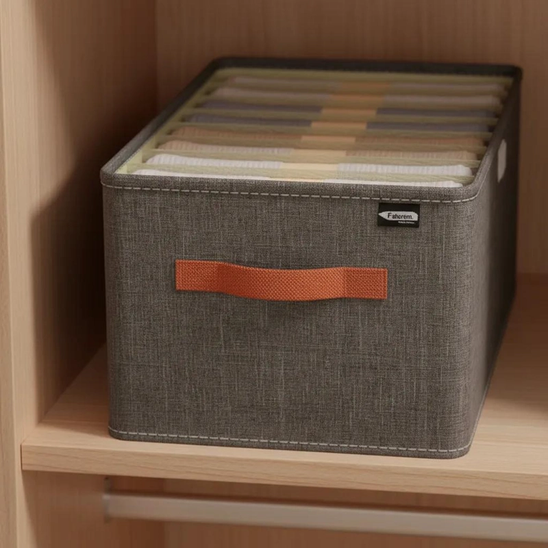 ORGANIZADOR PLEGABLE PARA ROPA CON 9 DIVISORES Y TAPA - 4