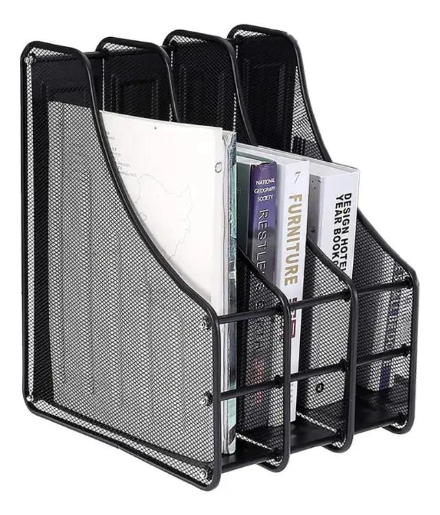 ORGANIZADOR DE ESCRITORIO METALICO PARA DOCUMENTOS Y ARCHIVADORES - 2