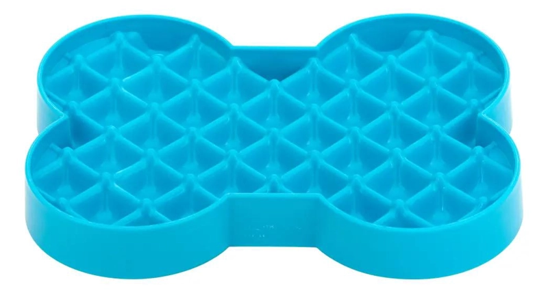 COMEDERO INTERACTIVO PARA PERROS PEQUEÑOS COLOR TURQUESA - 1