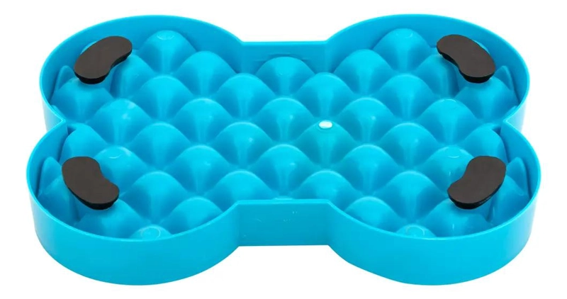 COMEDERO INTERACTIVO PARA PERROS PEQUEÑOS COLOR TURQUESA - 2