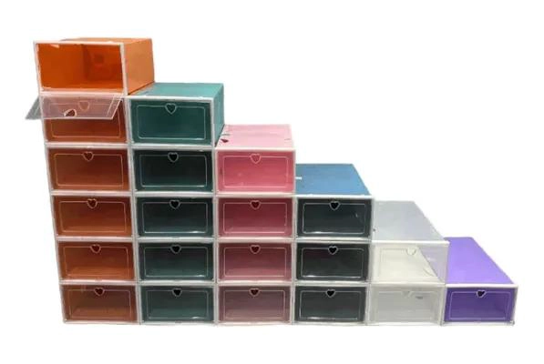 CAJA DE ALMACENAMIENTO PLEGABLE PARA CALZADO 33X22X14CM - 1