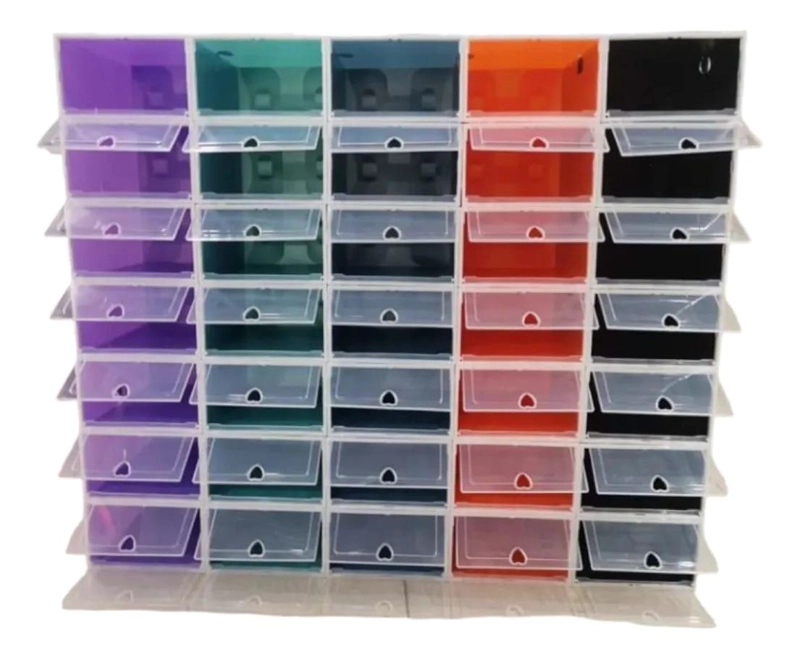CAJA DE ALMACENAMIENTO PLEGABLE PARA CALZADO 33X22X14CM - 2