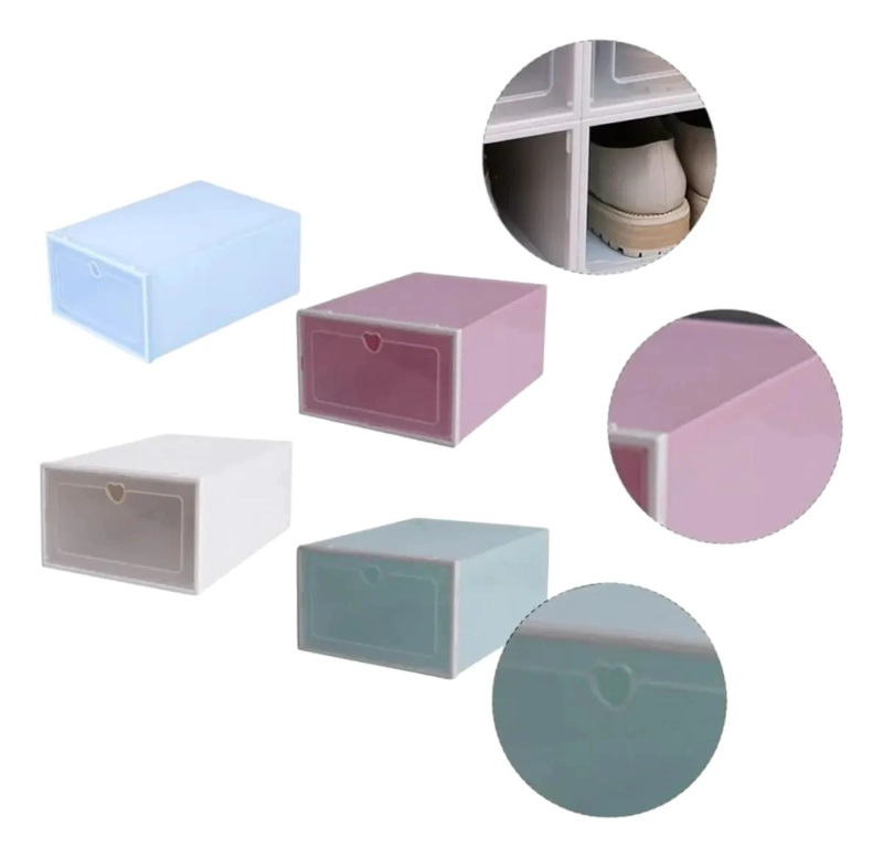 CAJA DE ALMACENAMIENTO PLEGABLE PARA CALZADO 33X22X14CM - 3