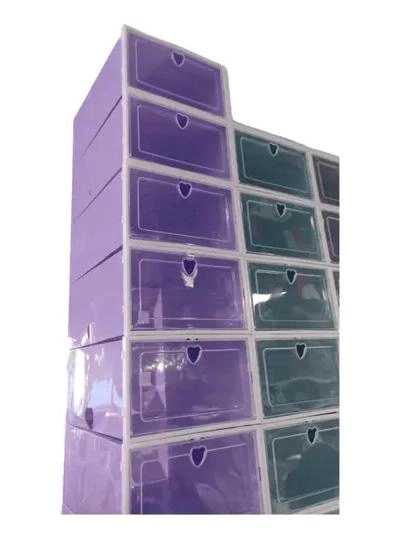 CAJA DE ALMACENAMIENTO PLEGABLE PARA CALZADO 33X22X14CM - 4
