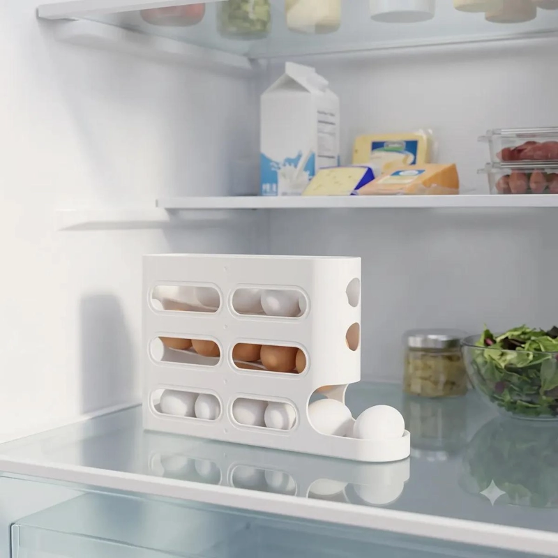ORGANIZADOR DE HUEVOS DE 30 UNIDADES EN 4 NIVELES - 1