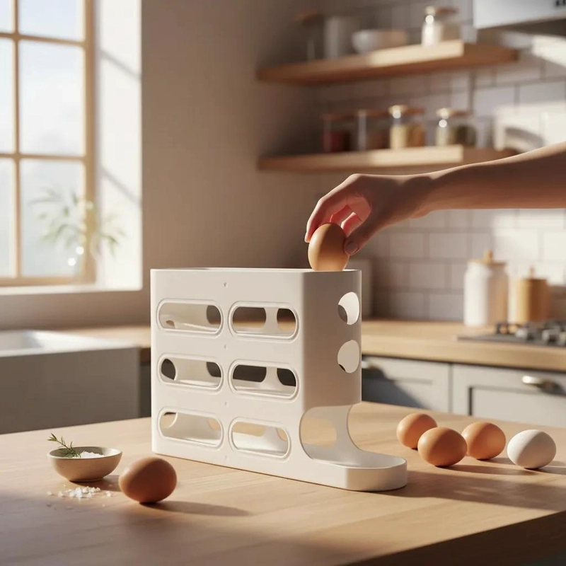 ORGANIZADOR DE HUEVOS DE 30 UNIDADES EN 4 NIVELES - 3