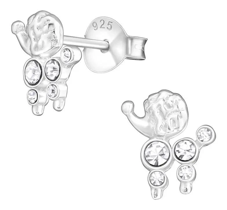 ZARCILLOS PEQUEÑOS DE PLATA 925 PARA NIÑAS - 1