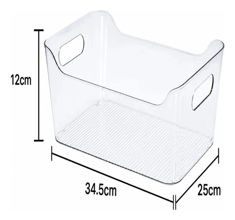 CAJA ORGANIZADORA ACRILICA PARA REFRIGERADOR 34.5X25X12 CM - 8