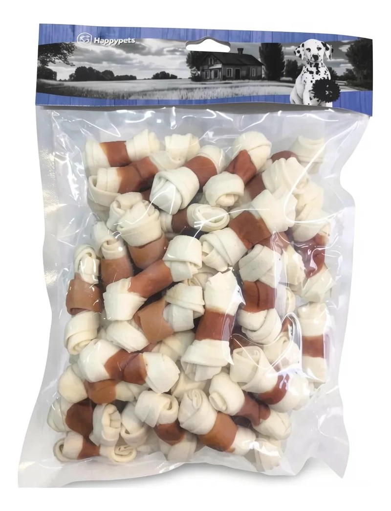 HUESO SNACK PARA PERROS ENVUELTO EN POLLO 50 UNIDADES 600G - 2