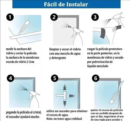 VINILO ESPEJO PARA VENTANAS 1.5M X 1M CON PROTECCION UV - 3