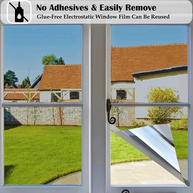 VINILO ESPEJO PARA VENTANAS 1.5M X 1M CON PROTECCION UV - 6