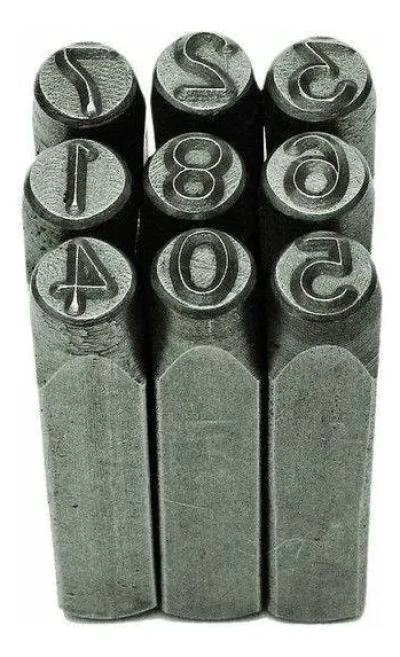 JUEGO DE NUMEROS DE GOLPE 8 MM - 2